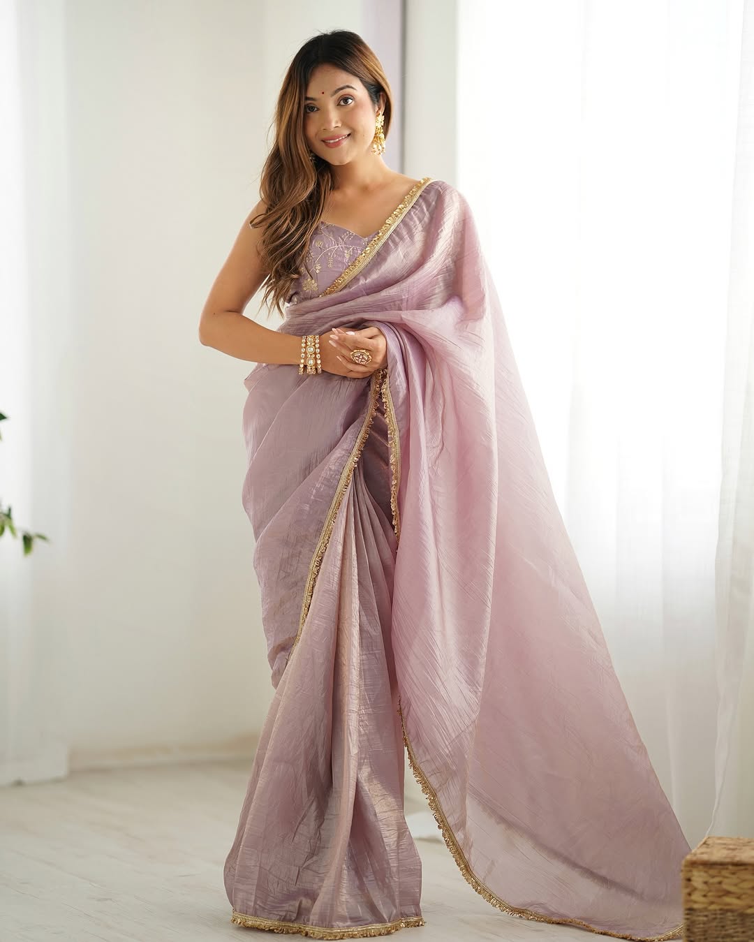 Teal Blue Designer Saree With Elegant Silver Border Work