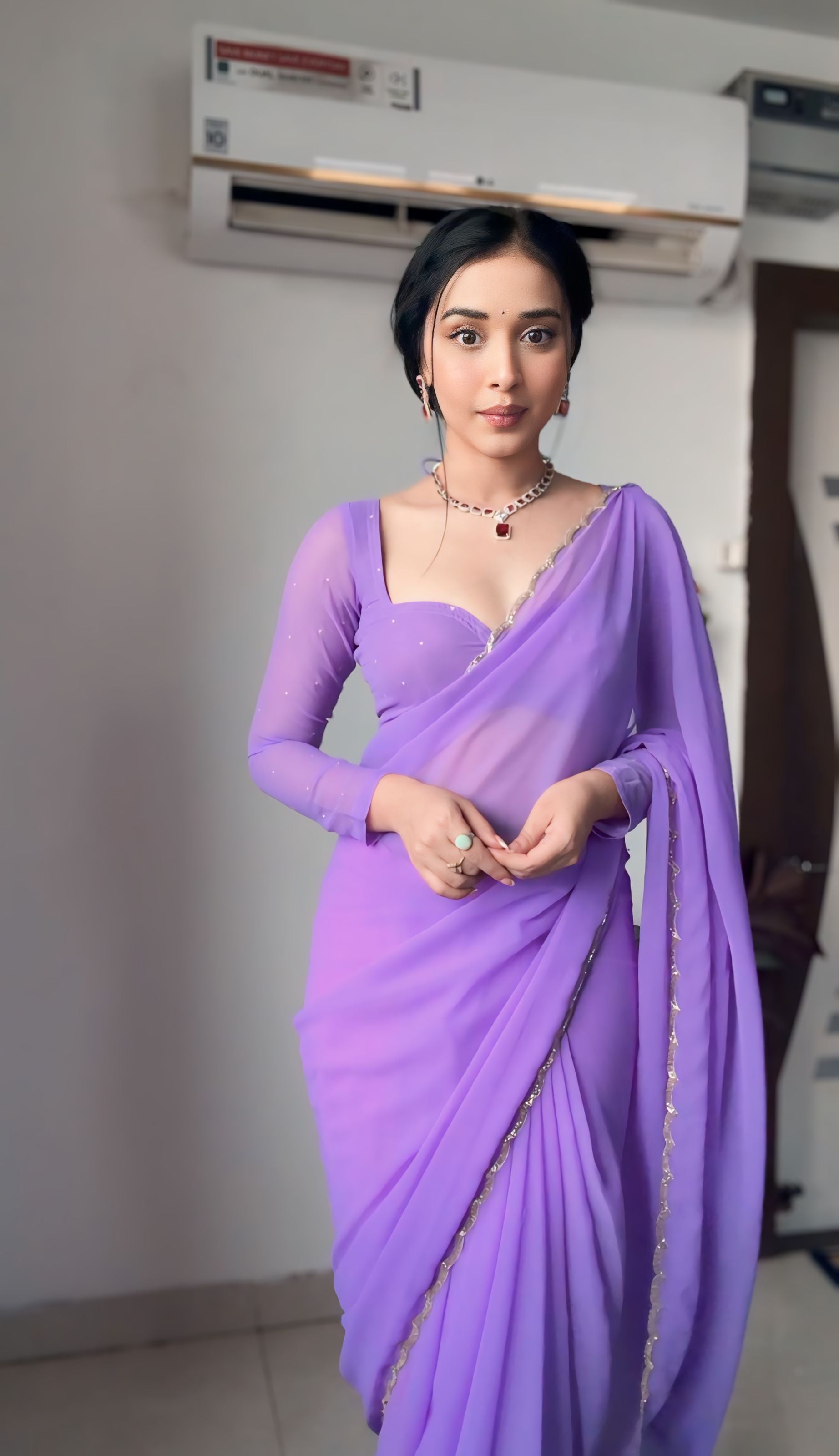 Pure White, Maroon, Red, Purple, Blue, Black, Pink Designer Saree With Elegant Minimal Border