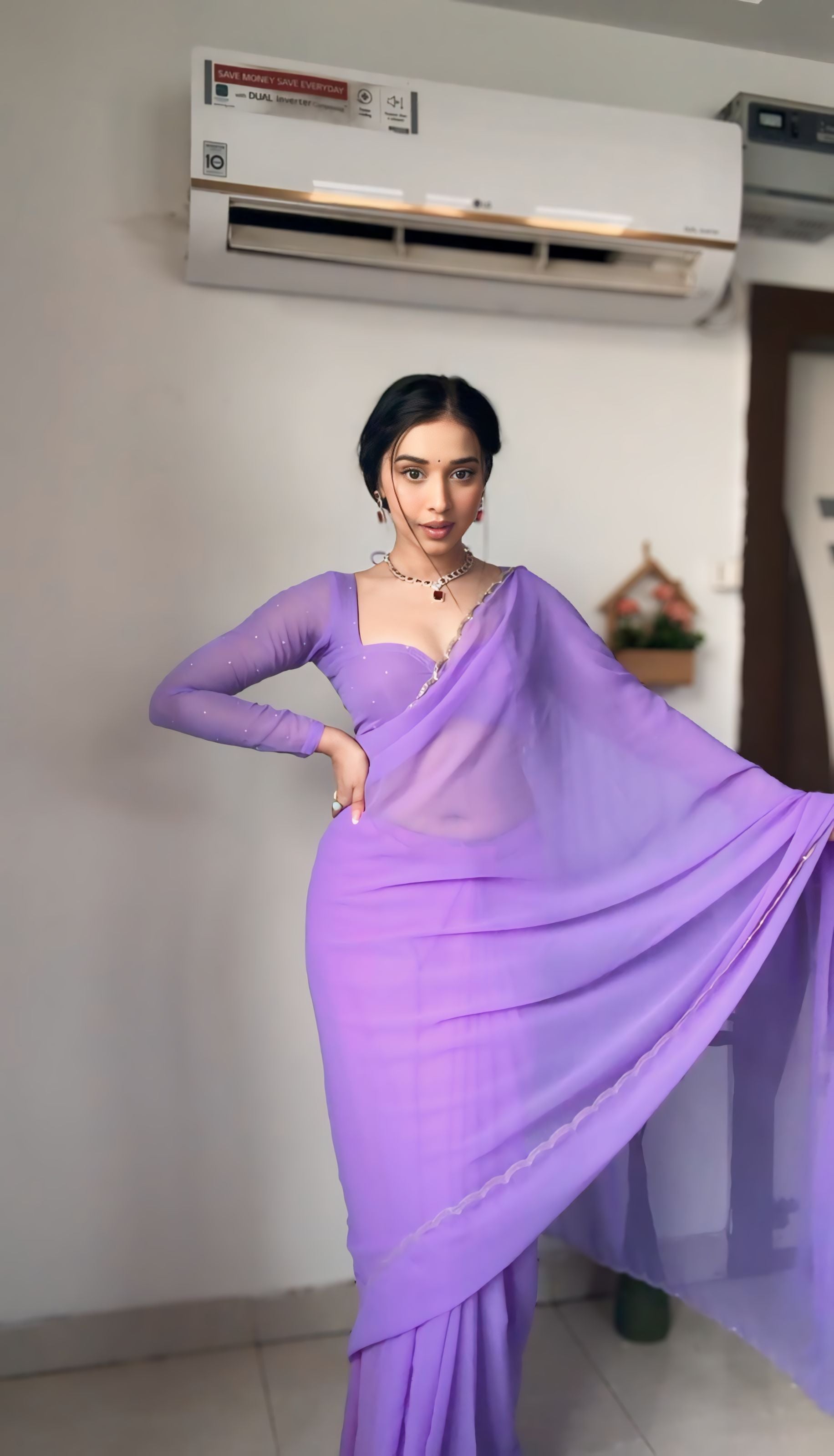 Pure White, Maroon, Red, Purple, Blue, Black, Pink Designer Saree With Elegant Minimal Border