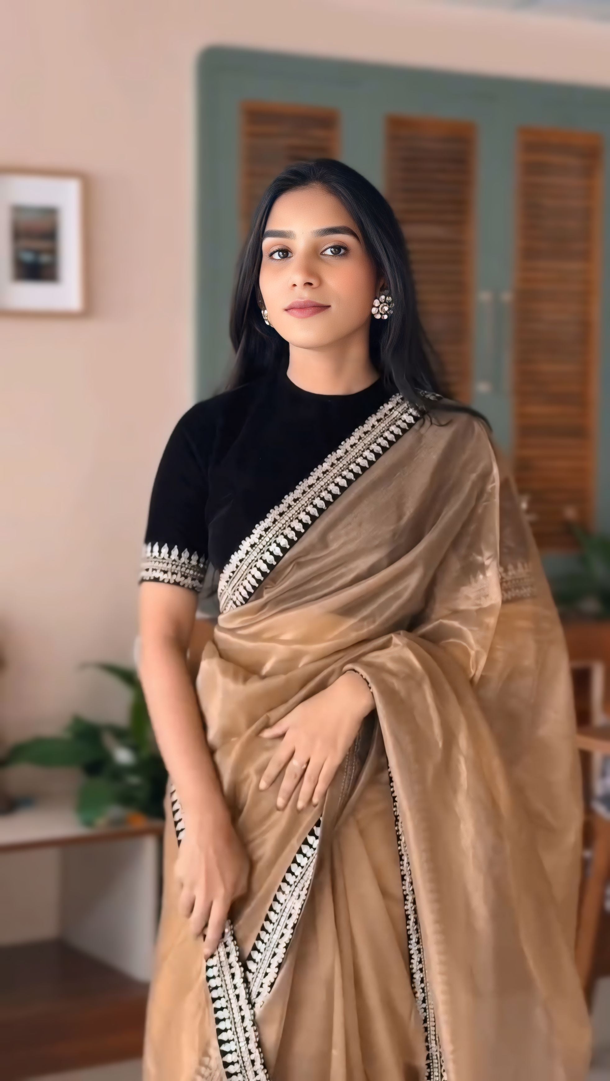 Teal Blue Traditional Saree with Rich Silver Border Work