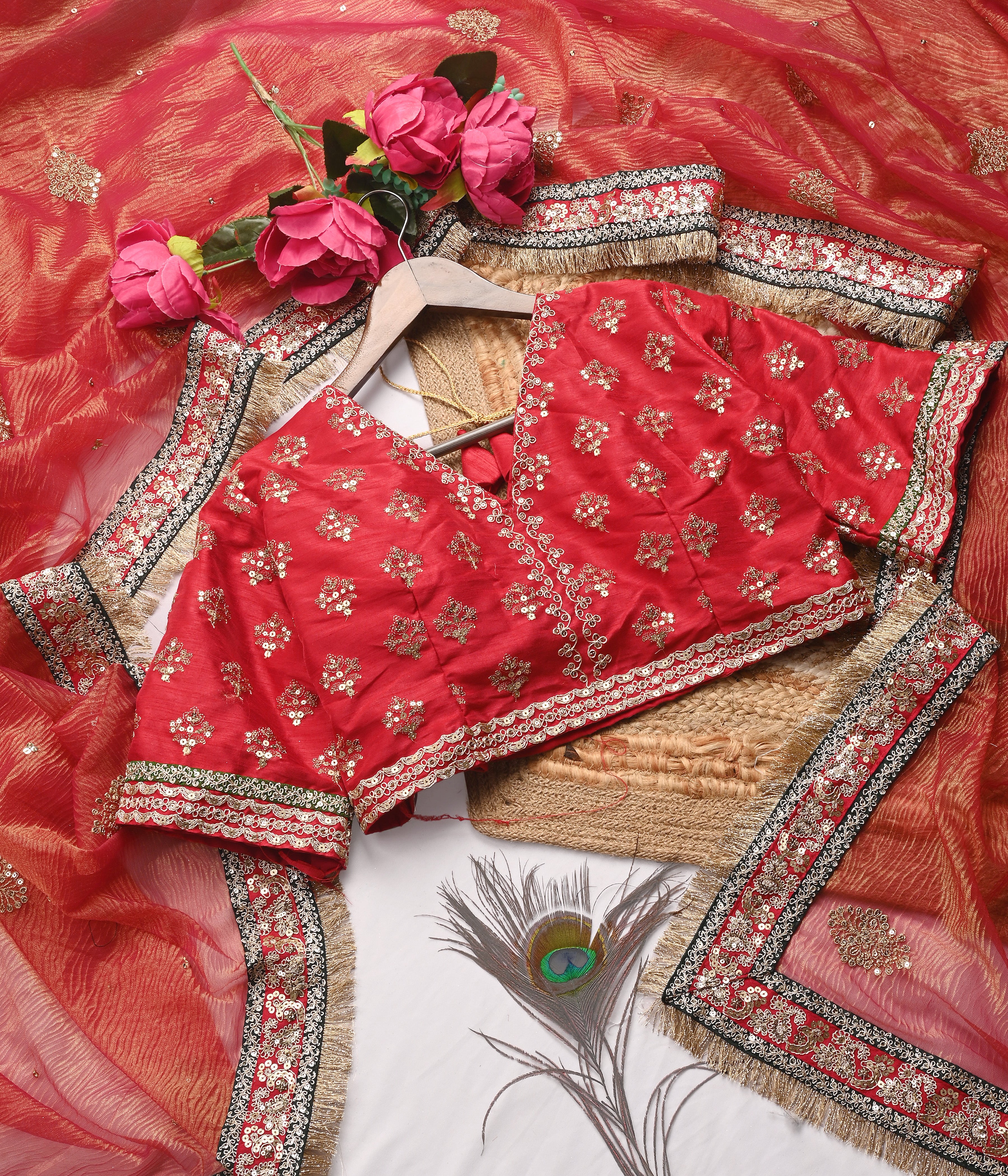Maroon Silk Saree With Rich Golden Zari Weaving