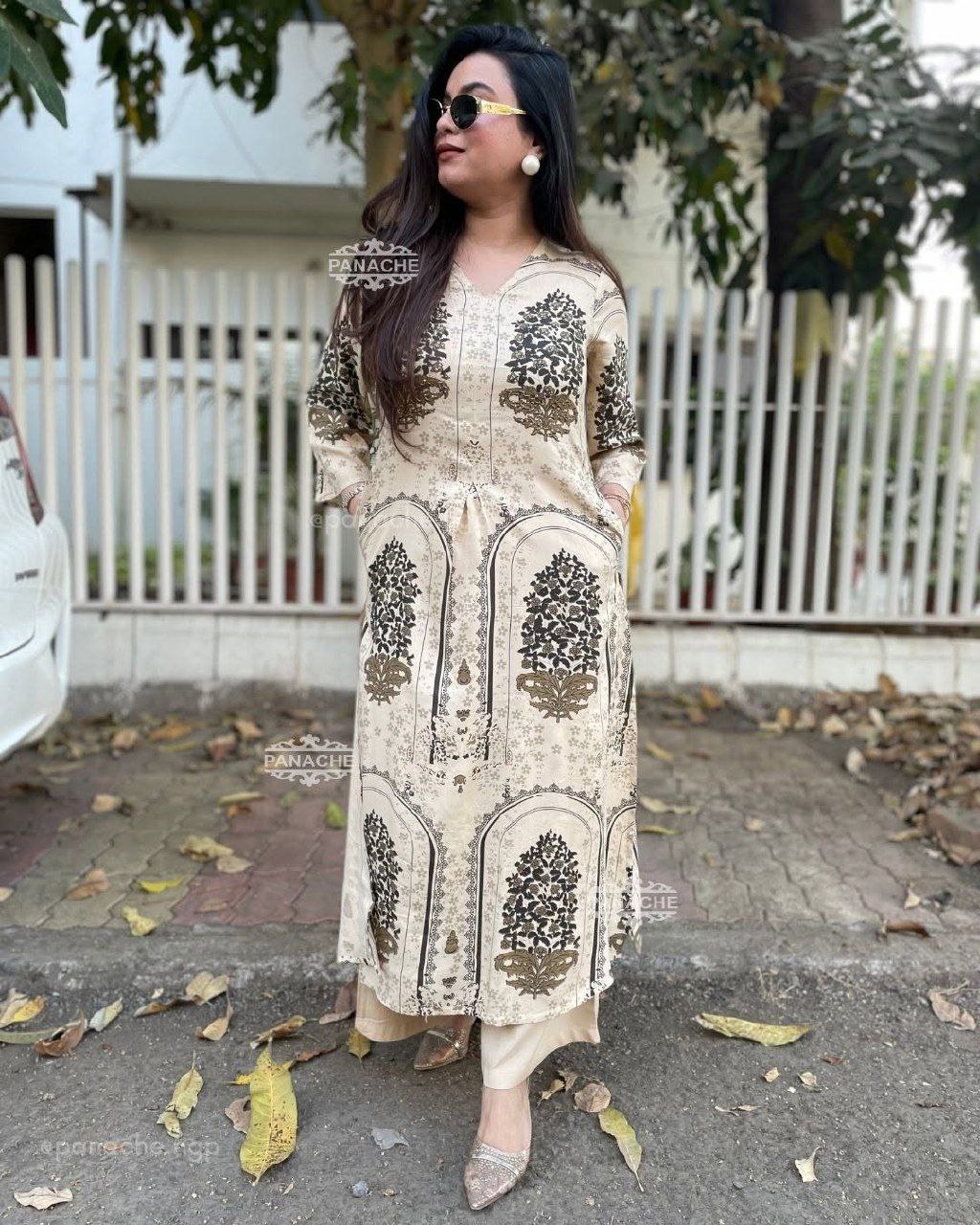 Printed Ethnic Maxi Dress