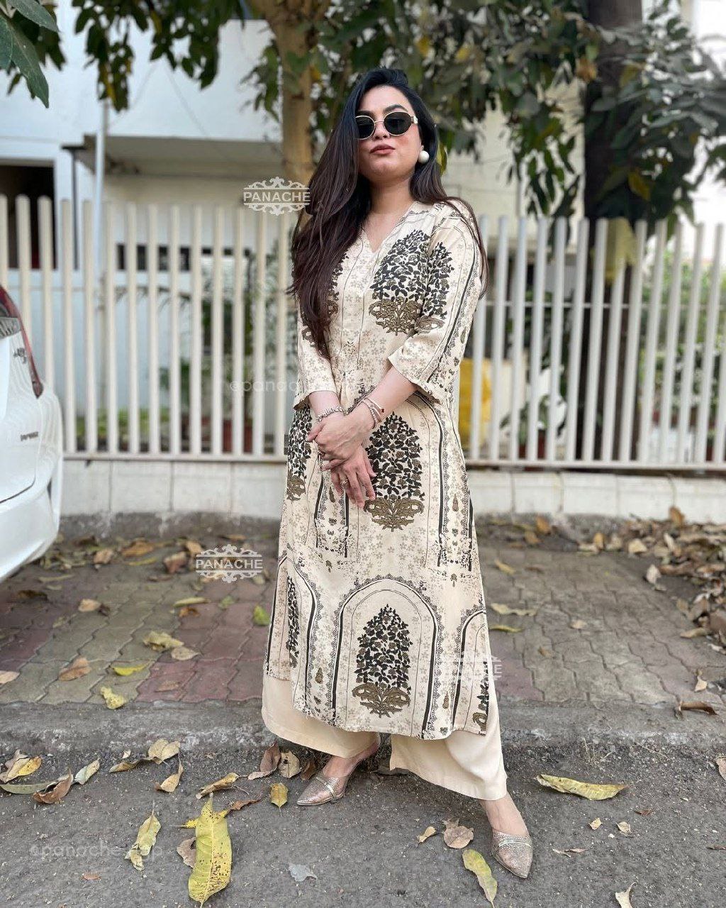 Printed Ethnic Maxi Dress