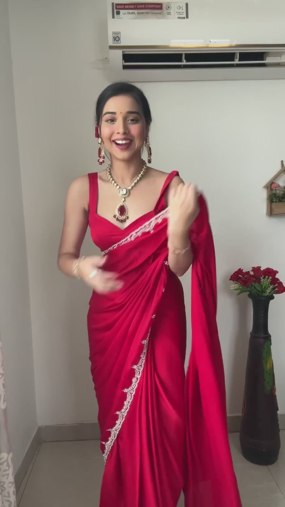 Ready To Wear Georgette Black Saree