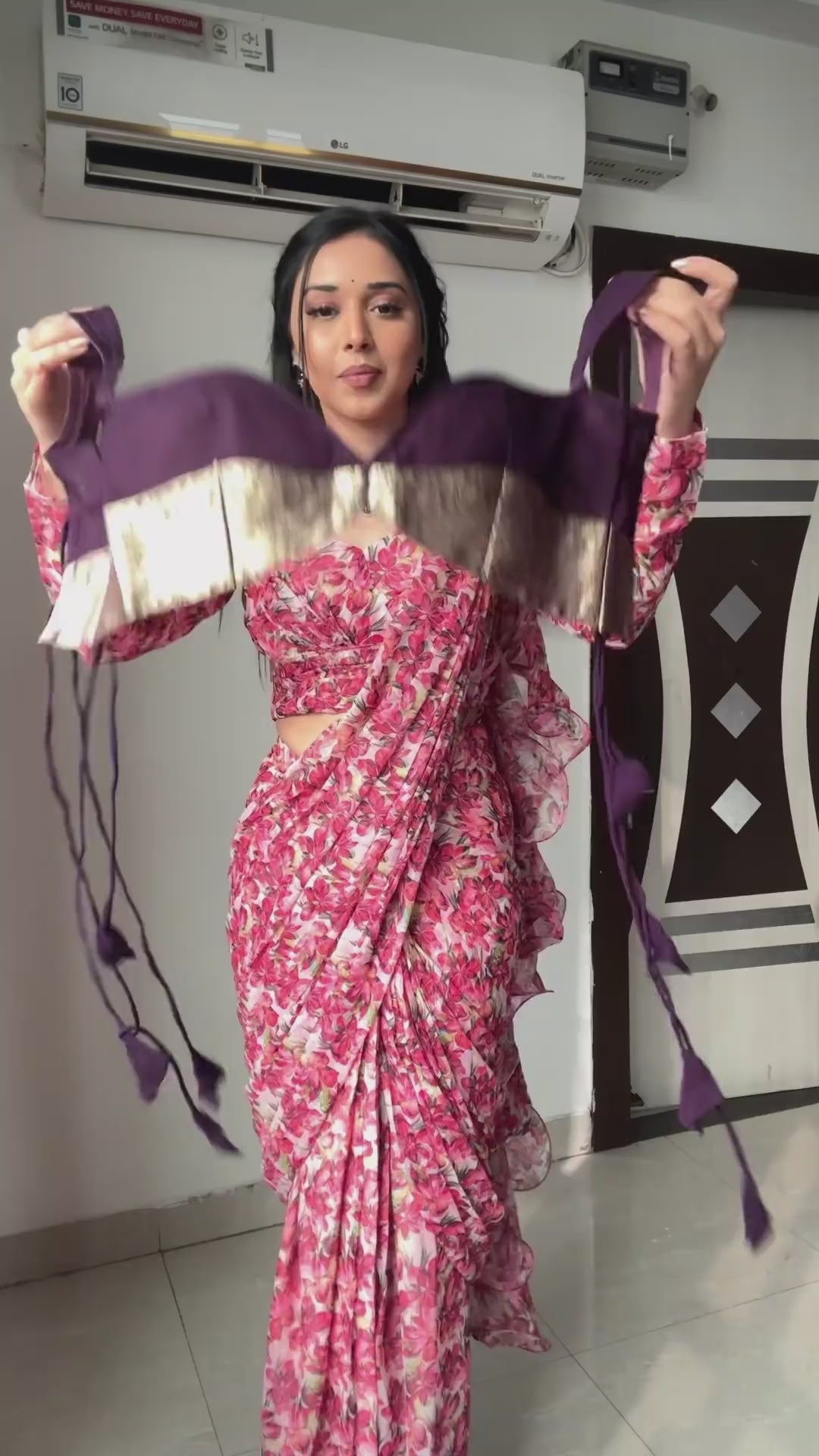 Ready To Wear Banarasi Black Party Wear Saree
